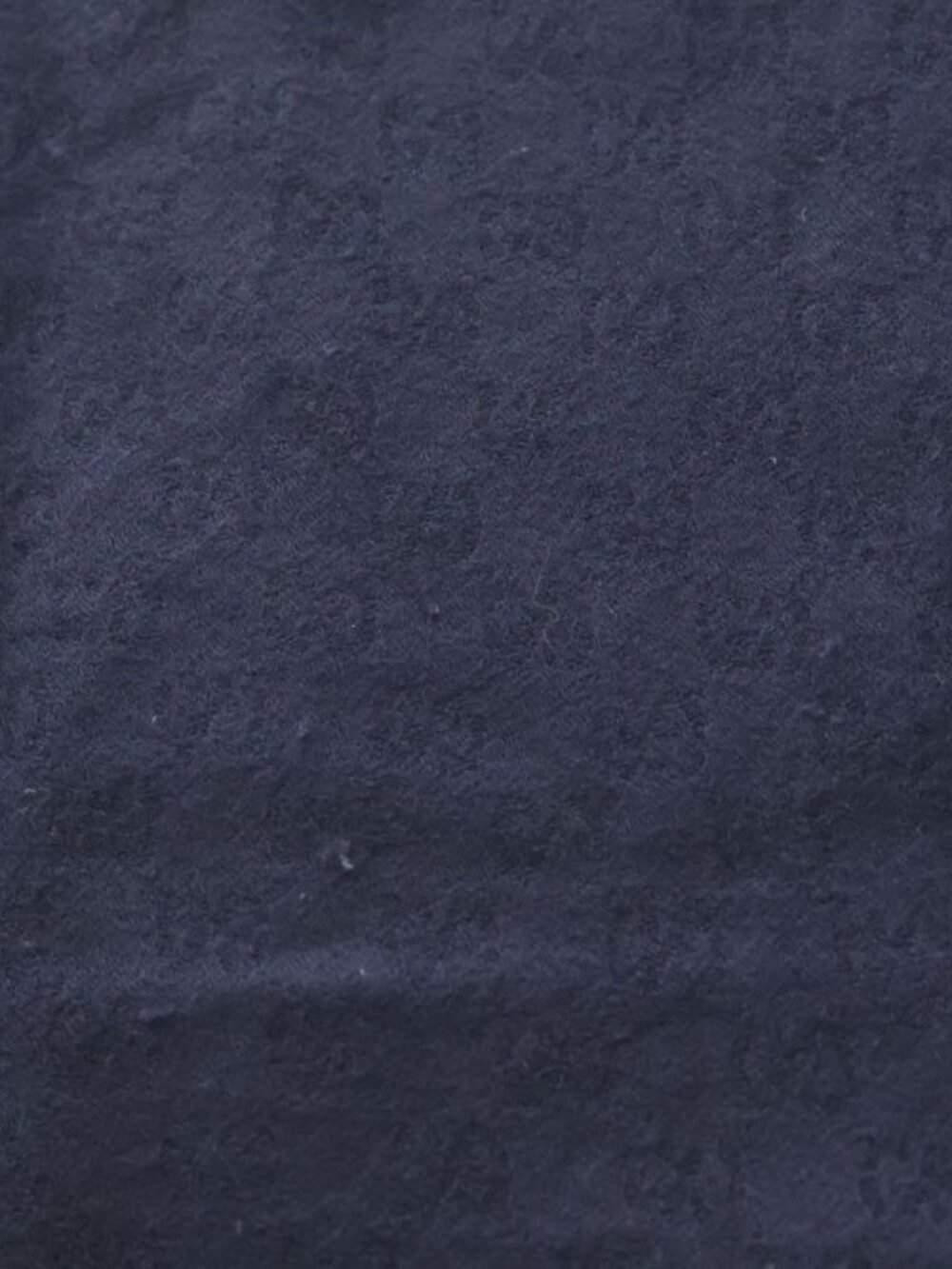 Gucci GG Pattern Cashmere Muffler Navy Scarf - Picture 2 of 6